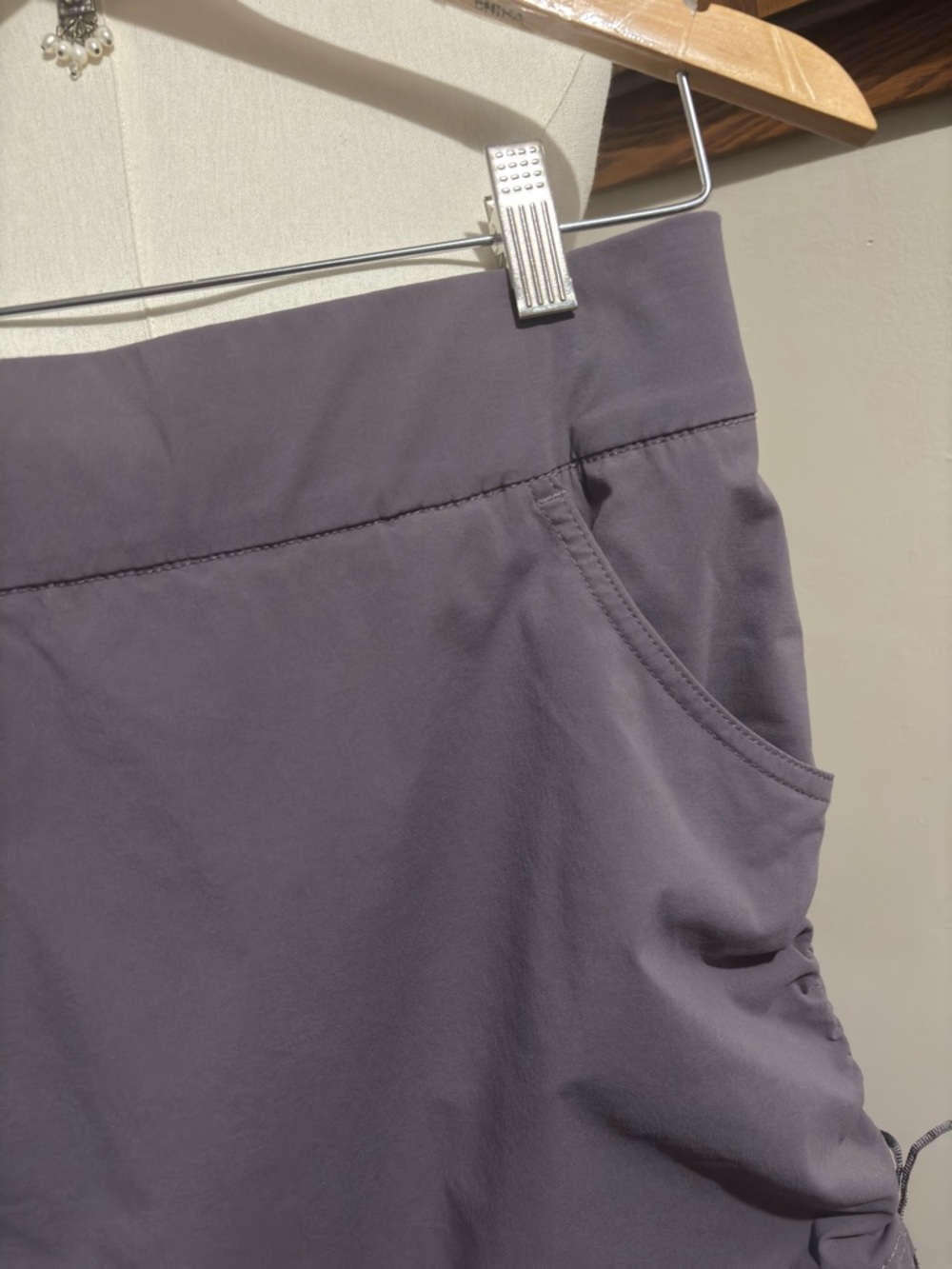 Columbia Athletic Mini Skort Skirt Size Small Ruched Side Ties - Picture 2 of 8